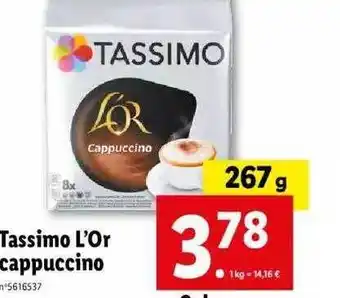 Lidl Tassimo l'or cappuccino offre