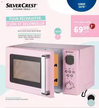 Lidl Four à micro-ondes silvercrest offre