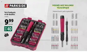 Lidl Set d'embouts et de douilles parkside offre