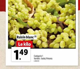 Lidl Raisin blanc offre