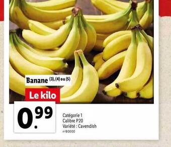 Lidl Banane offre