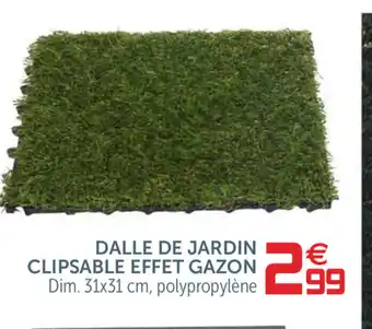 Gifi Dalle de Jardin Clipsable Effet Gazon offre