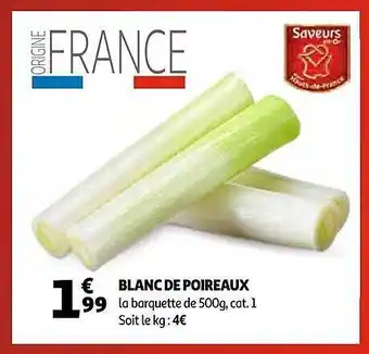 Auchan Blanc de poireaux offre