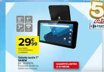 Carrefour Tablette tactile 7 offre