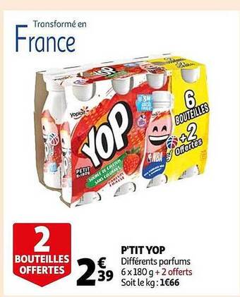 Auchan P'tit yop offre