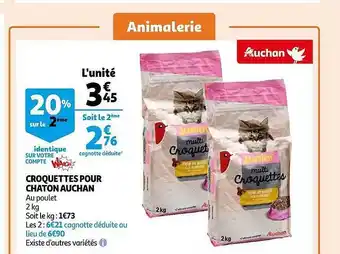 Auchan Croquettes pour chaton auchan offre