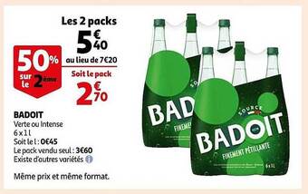 Auchan Badoit offre