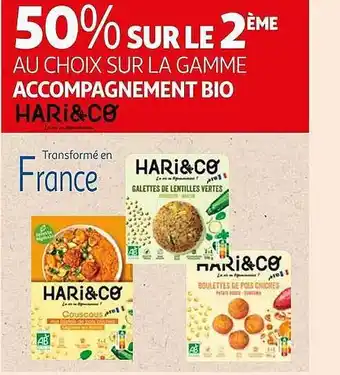 Auchan Accompagnement bio hari&co offre