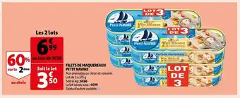 Auchan Filets de maquereaux petit navire offre