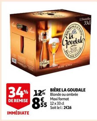 Auchan Bière la goudale offre