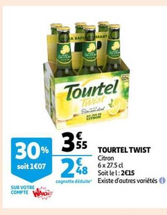Auchan Tourtel twist offre