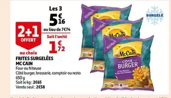 Frites surgelées mc cain