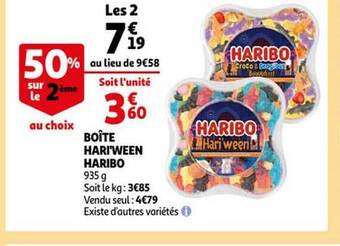 Auchan Boîte hari'ween haribo offre