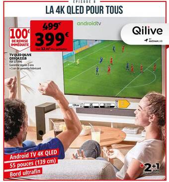 Auchan Tv qled qilive q55qa221b offre