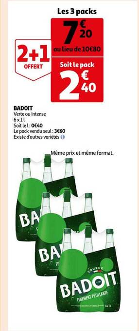 Auchan Badoit offre