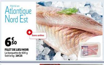 Auchan Filet de lieu noir offre