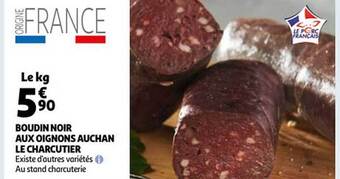 Auchan Boudin noir aux oignons auchan le charcutier offre