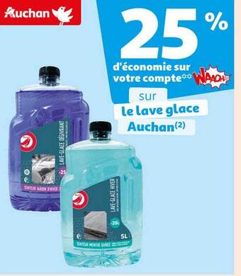 Auchan Le lave glace auchan offre