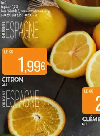 Match Citron offre