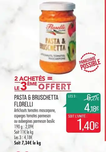 Match Pasta & Bruschetta Floreli offre
