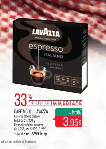 Match Café Moulu Lavazza offre