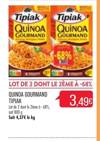 Match Quinoa Gourmand Tipiak offre