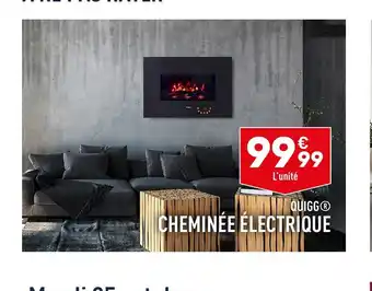 ALDI Cheminée électrique offre