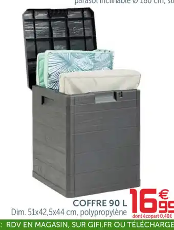 Gifi Coffre 90 L offre