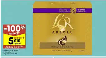 Leader Price Café moulu l'or absolu offre