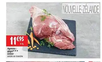 Cora x Carrefour Agneau : gigot*** entier offre