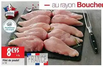 Cora x Carrefour Filet de poulet offre