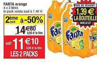 Cora x Carrefour Fanta orange offre