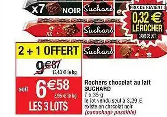 Cora x Carrefour Rochers chocolat au lait suchard offre