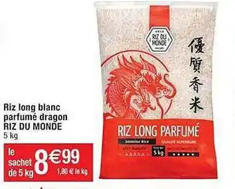 Cora x Carrefour Riz long blanc parfumé dragon riz du monde offre