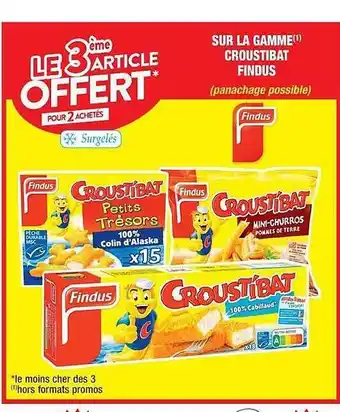 Cora x Carrefour La gamme croustibat findus offre
