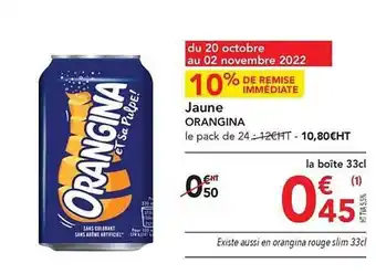 METRO Jaune orangina offre