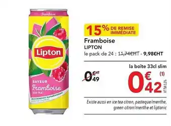 METRO Framboise lipton offre