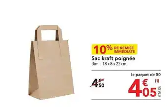 METRO Sac kraft poignée offre