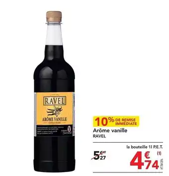METRO Arôme vanille ravel offre