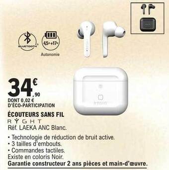 E.Leclerc Écouteurs sans fil offre