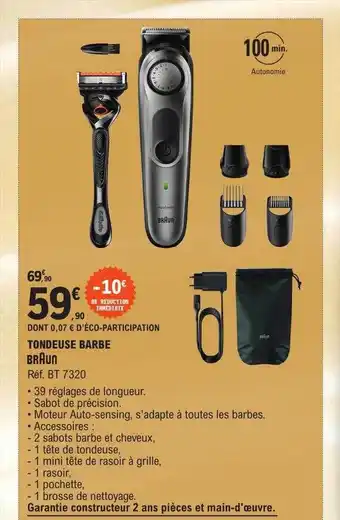E.Leclerc Tondeuse barbe braun offre