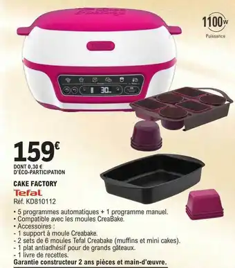 Cake factory tefal