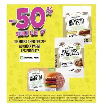 Géant Casino Les produits beyond meat offre