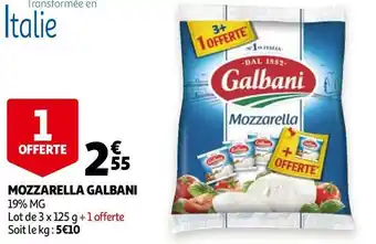 Auchan MOZZARELLA offre
