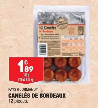 ALDI Canelés de bordeaux PAYS GOURMAND offre