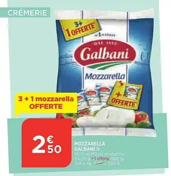 Bi1 Mozzarella Galbani offre