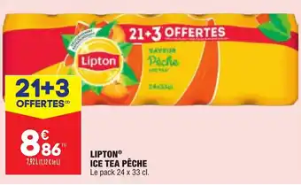 Ice tea pĂȘche LIPTON