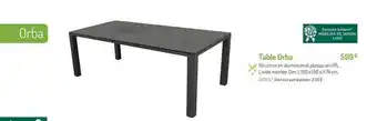 Botanic Table Orba offre