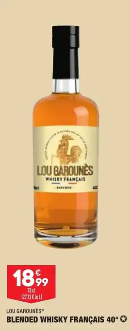 ALDI Blended whisky français 40 LOU GAROUNÈS offre