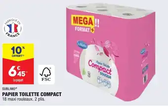 ALDI Papier toilette compact SUBLIMO offre